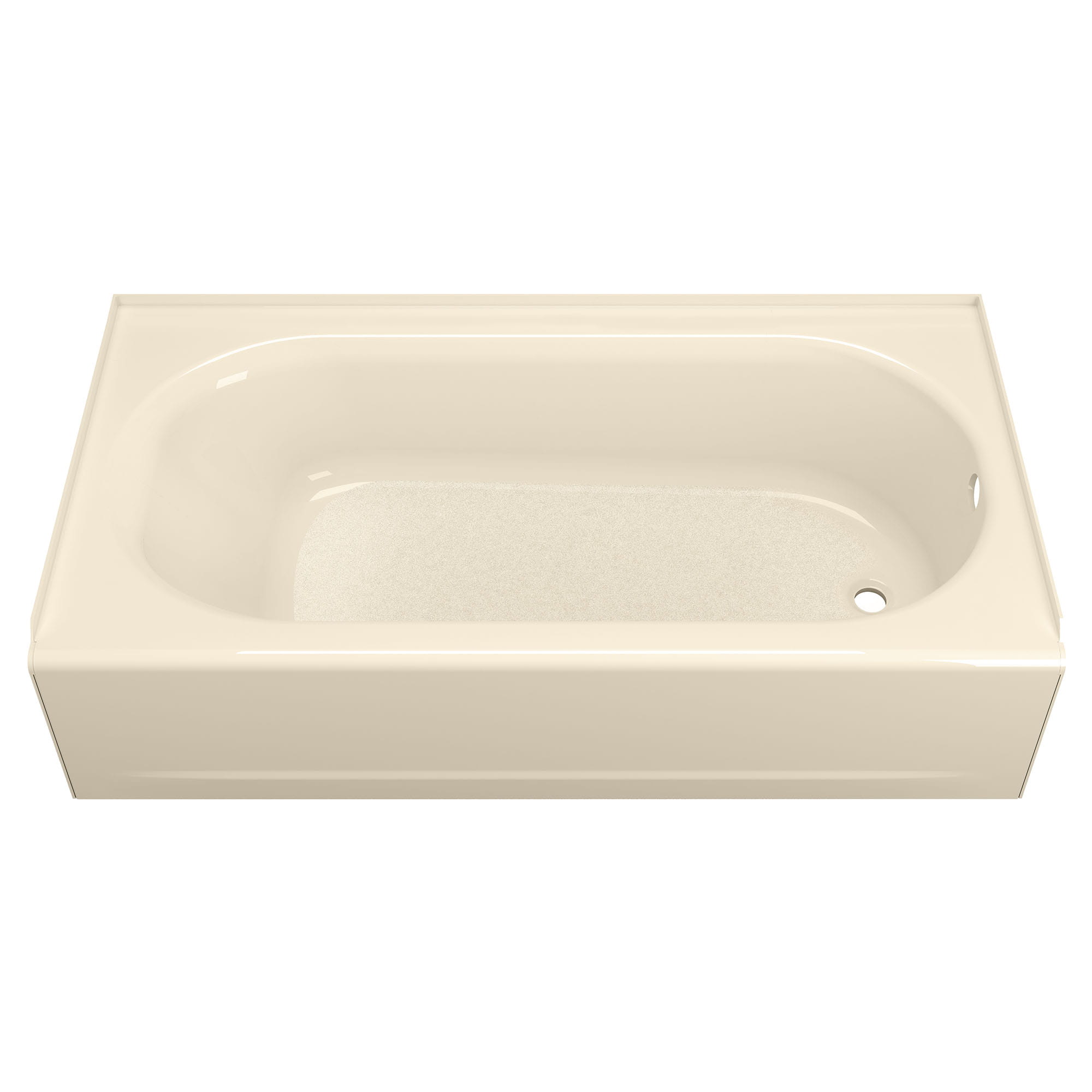 Princeton Americast 60 x 34 Inch Integral Apron Bathtub Right Hand Outlet with Luxury Ledge BONE